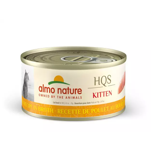 Almo Nature  HQS Natural Chicken Breast in Broth Kitten Can