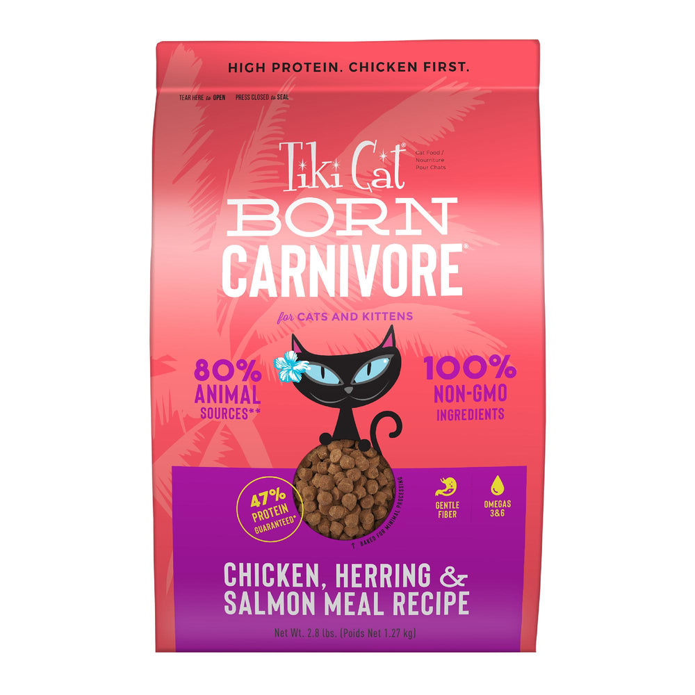 Tiki Cat Born Carnivore Chicken, Herring & Salmon Recipe