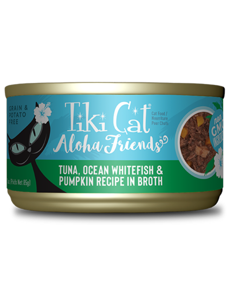 Tiki Cat Aloha Friends Tuna , Whitefish & Pumpkin in Broth