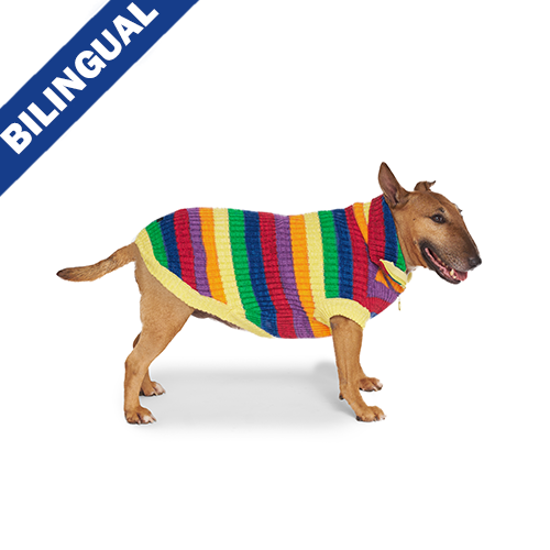 Canada Pooch Over the Rainbow Dog Sweater
