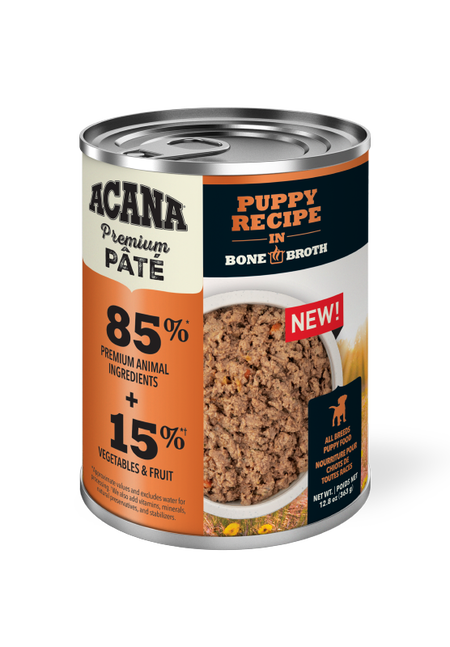 Acana Puppy Chunks Pork Recipe in Bone Broth Can