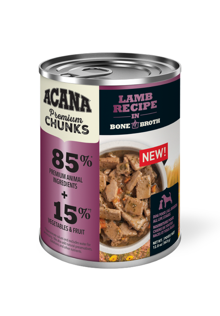 Acana Premium Chunks Lamb Recipe in Bone Broth Can