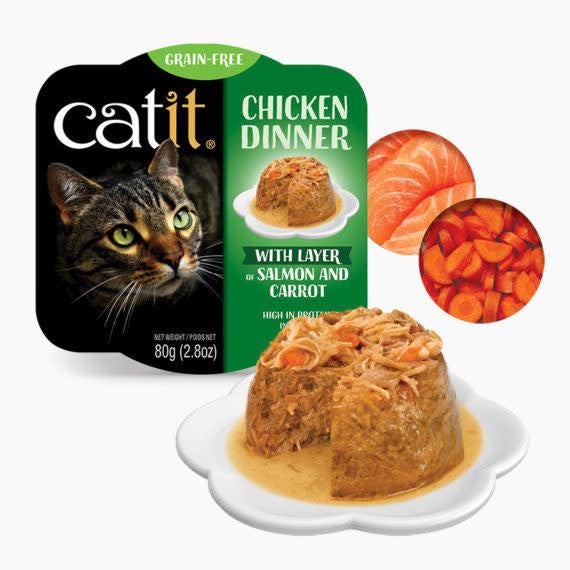 Catit Dinner Chicken, Salmon & Carrot
