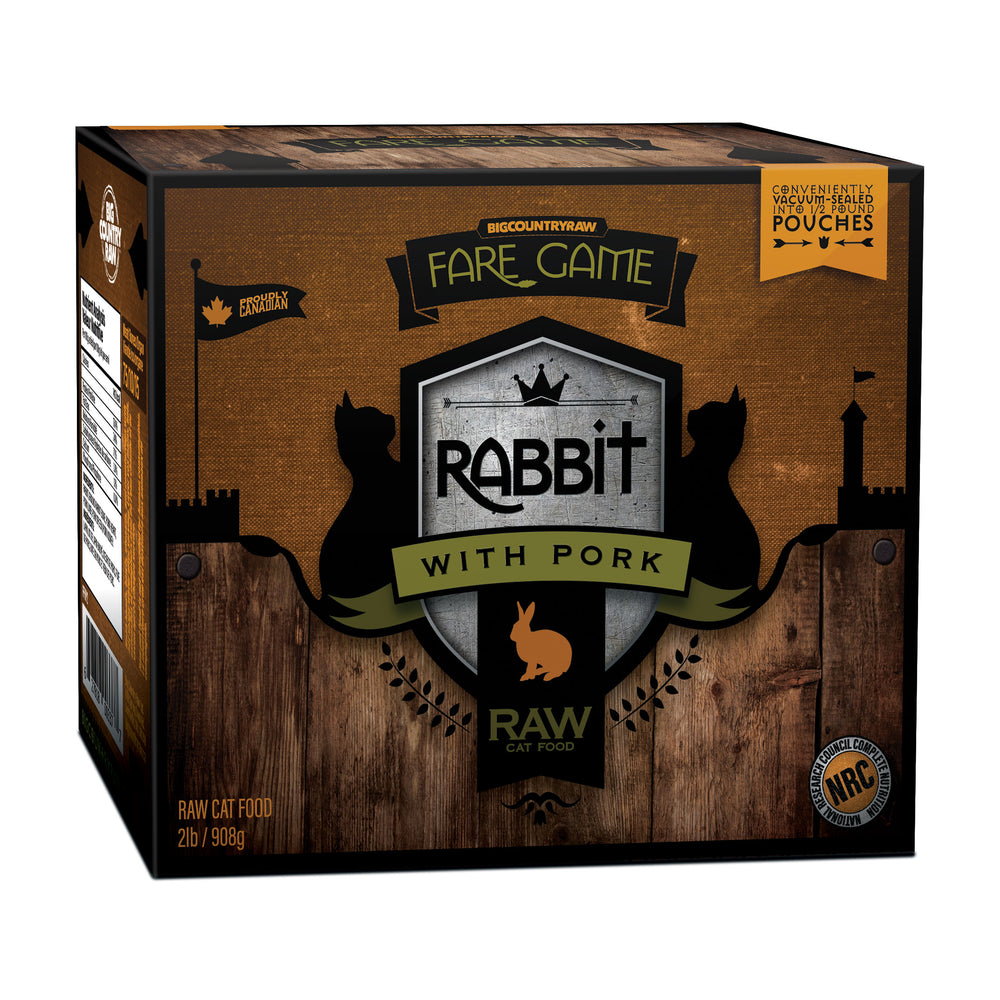 Big Country Raw Fare Game Rabbit & Pork for Cats
