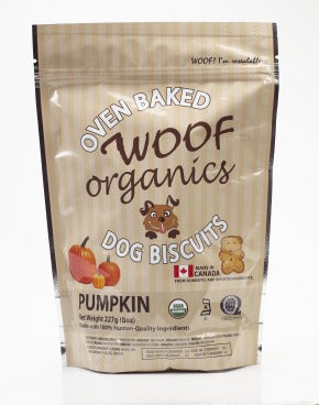 Woof Organics Dog Biscuits - Pumpkin