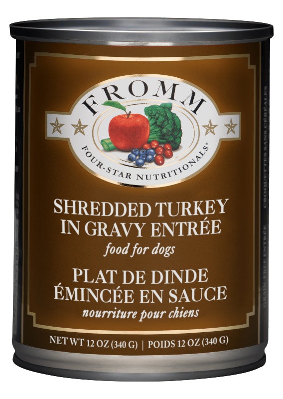 Fromm 4 star Shredded Turkey in Gravy Dog Food