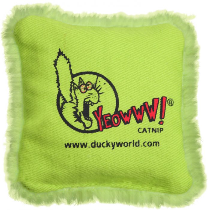 Yeowww! Catnip Pillow - Green