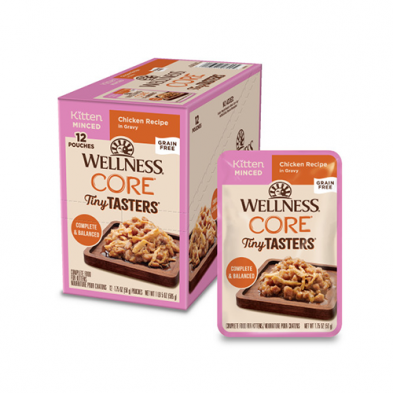 Wellness Core Tiny Tasters Kitten - Minced Chicken in Gravy