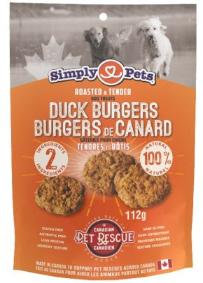 Simply Pets Duck Burgers Dog Treat