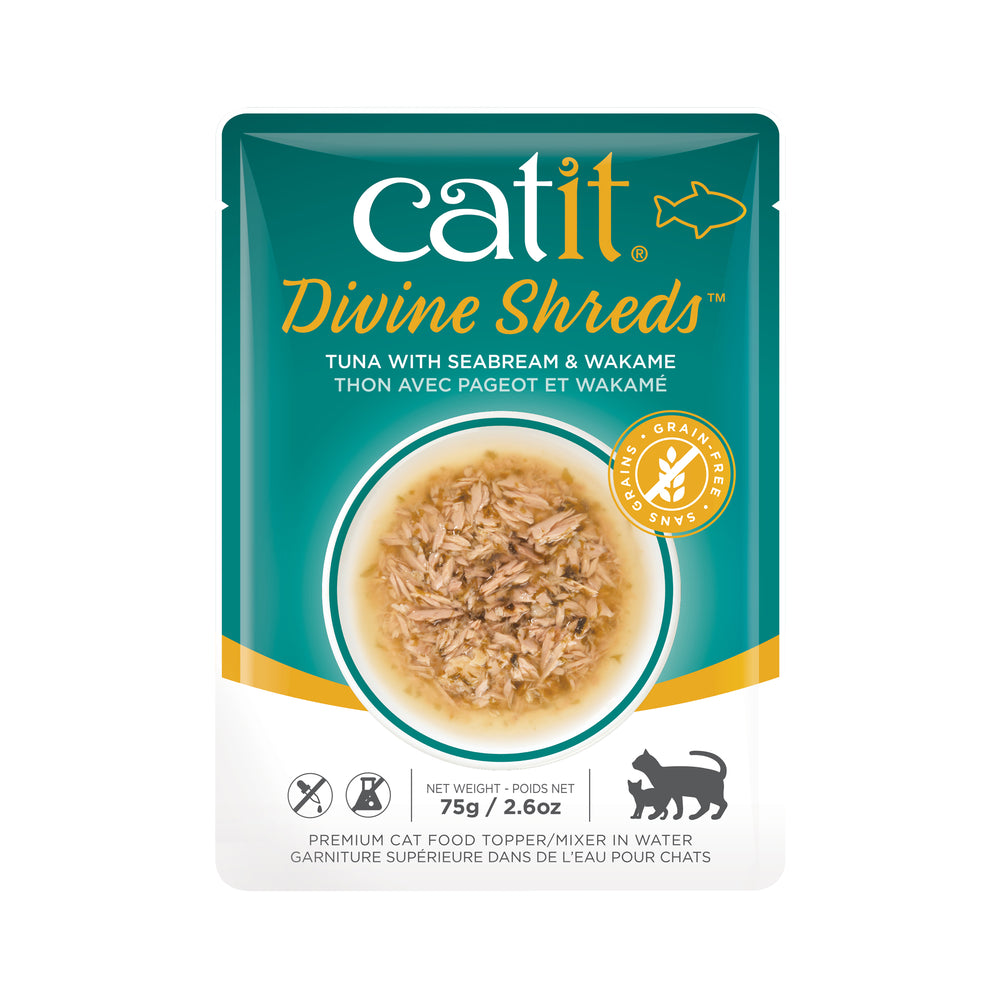 Catit Divine Shreds Tuna with Seabream & Wakame