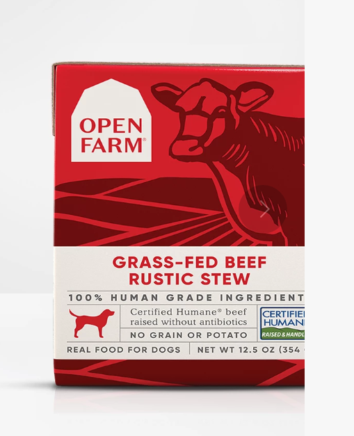Open Farm® Grass Fed Beef Rustic Stew Dog Food