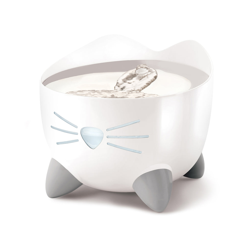 Catit PIXI Fountain - White with Stainless Steel Top