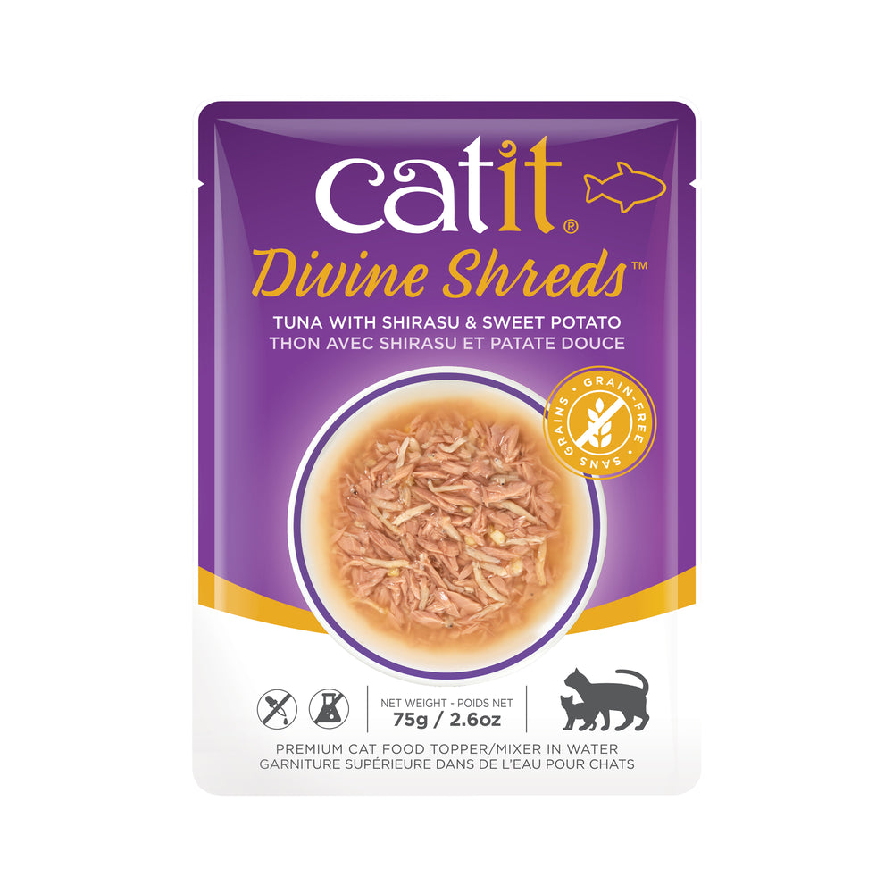 Catit Divine Shreds Tuna with Shirasu & Sweet Potato