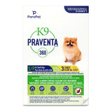 Parapet™ K9 Praventa™ 360 Flea & Tick Treatment - Small Dogs up to 4.5 kg