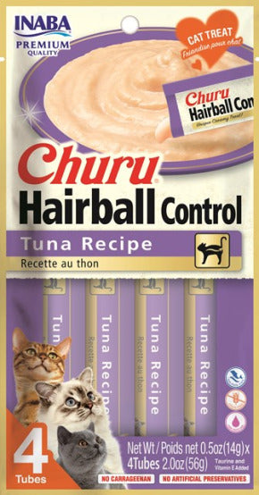 Inaba Cat Churu - Hairball - Tuna Flavour