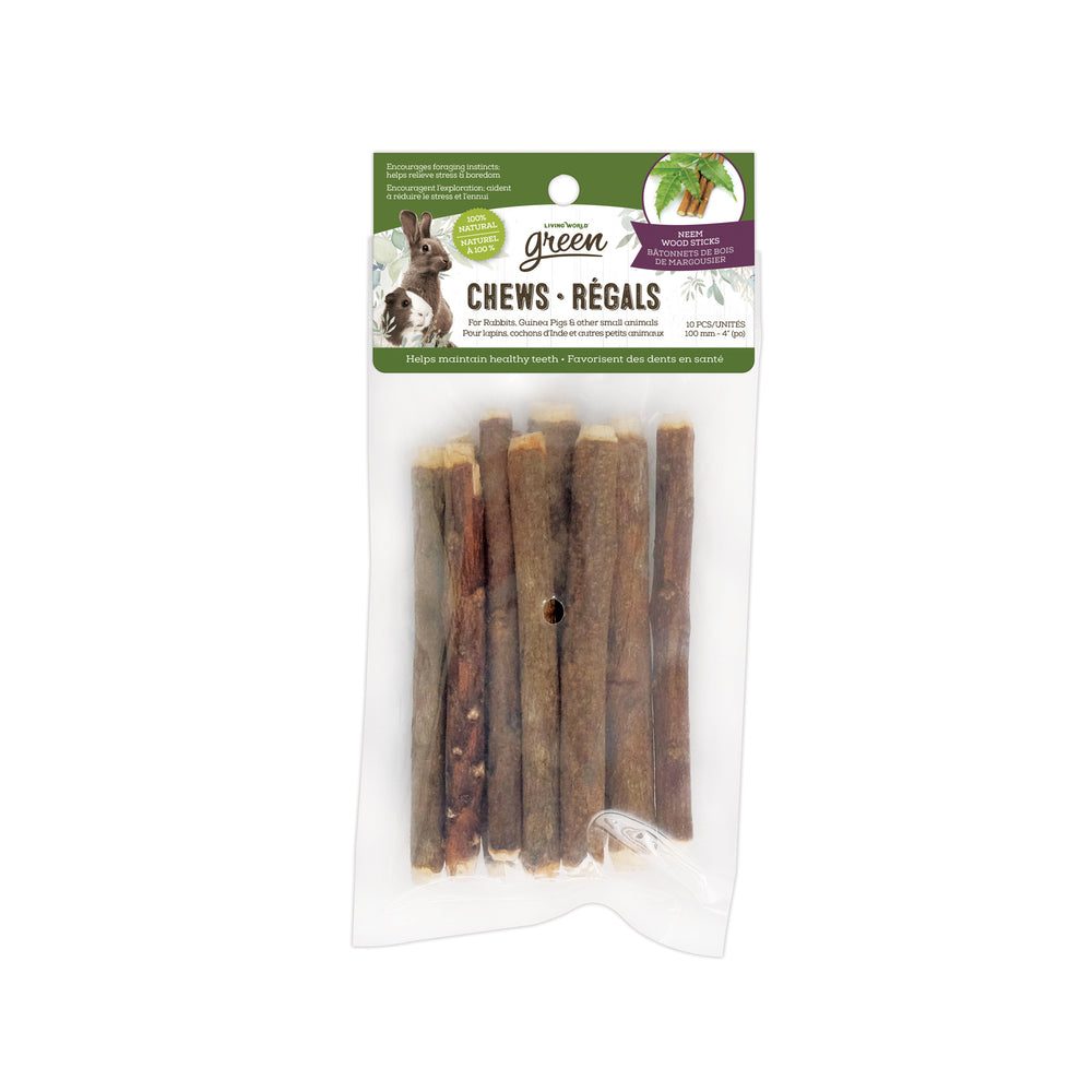 Living World Green Chews - Neem Wood Sticks