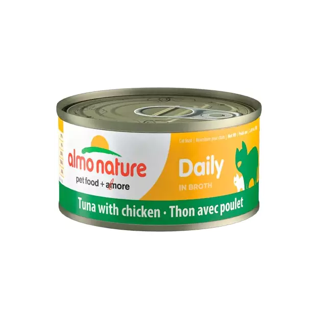 Almo Nature Daily Tuna with Chicken in Broth Cat Can