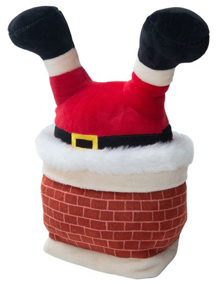 Snugarooz Holiday Slippin' Santa Dog Toy