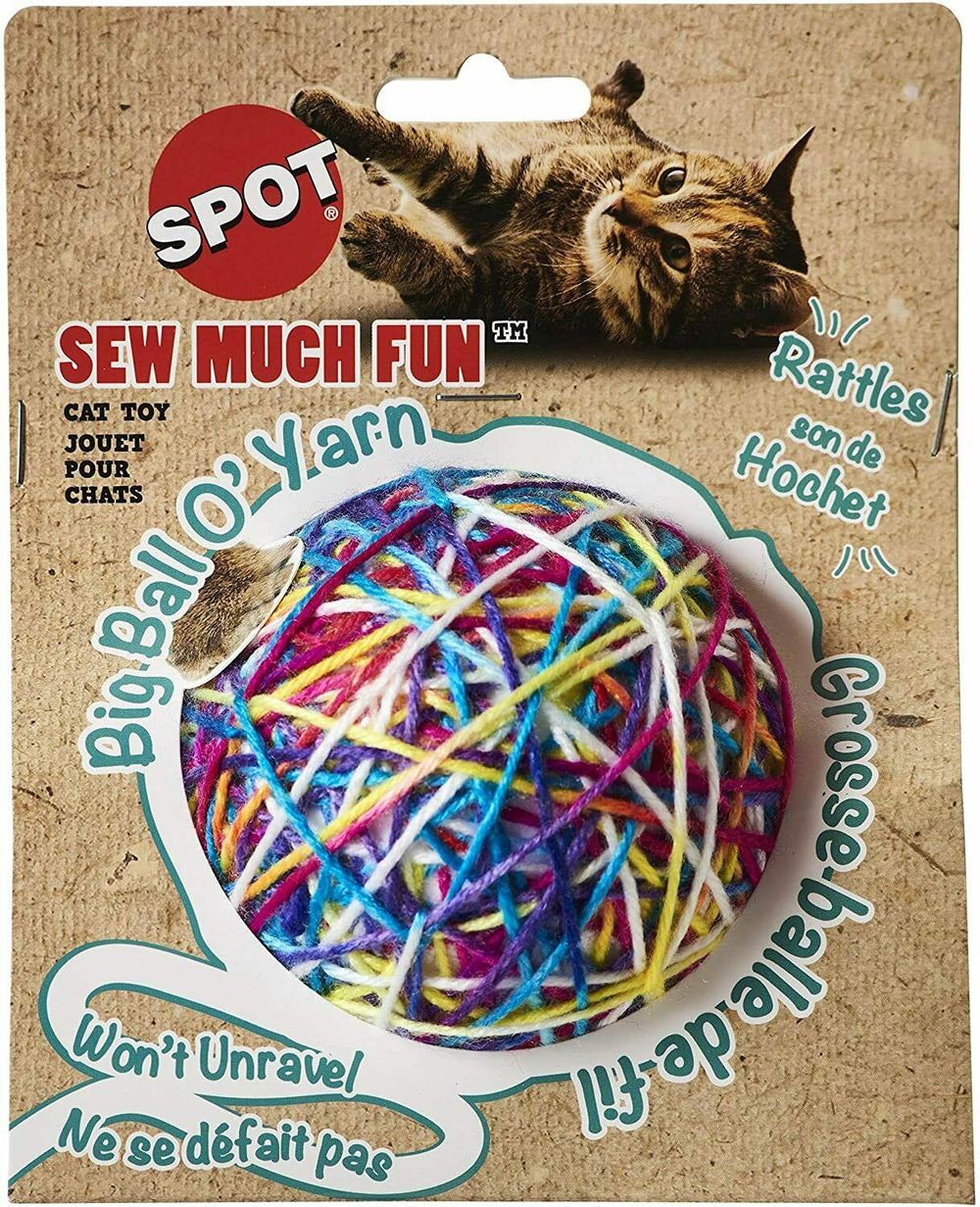 Spot Sew Much Fun Yarn Ball Cat Toy 3.5"