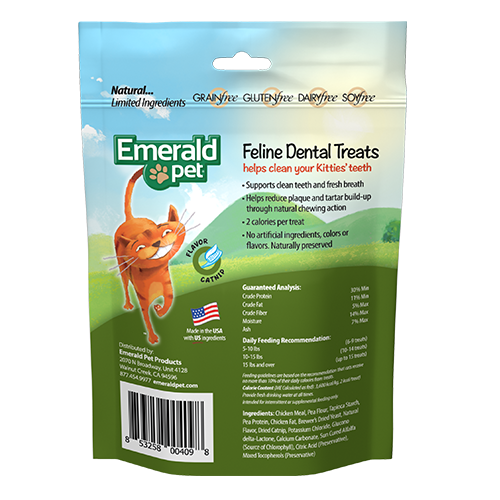 Emerald Pet Feline Dental Treats Catnip Flavour