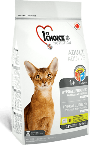 1st Choice Hypoallergenic Grain Free Duck Cat Food Pet Circus