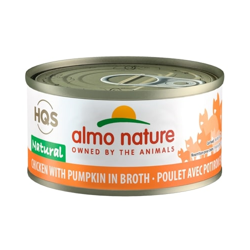 Almo Nature Natural Chicken with Pumpkin in Broth Cat Can